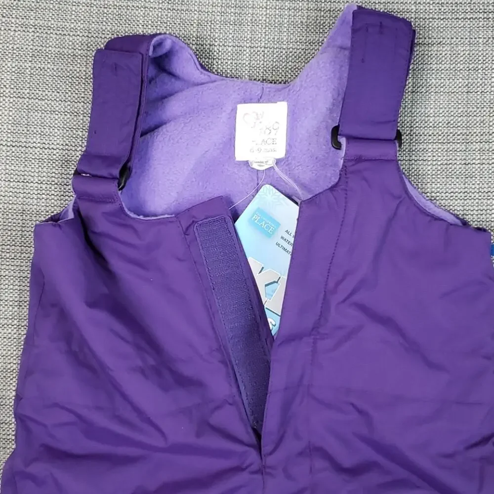 The Children's‎ Place purple ski overalls 6-9 month